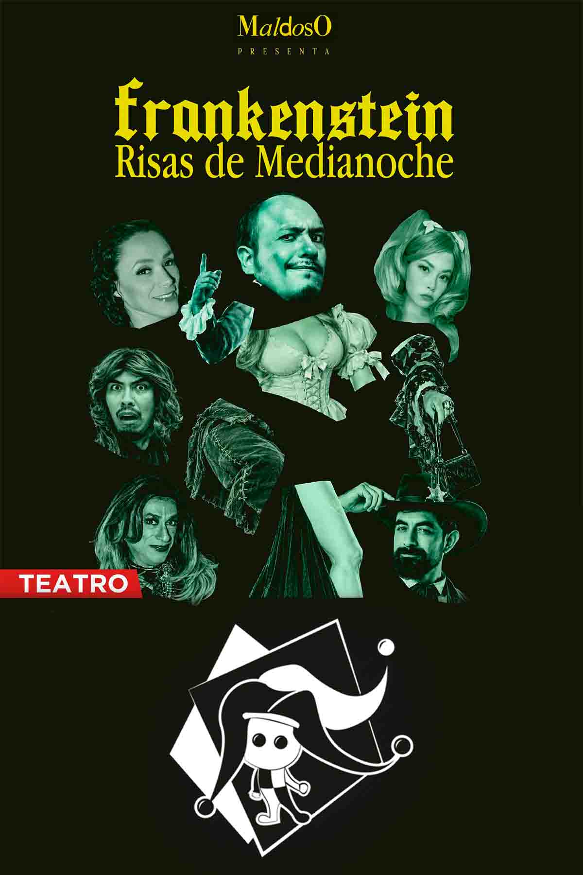 Cartel de la obra Frankenstein: Risas de Medianoche