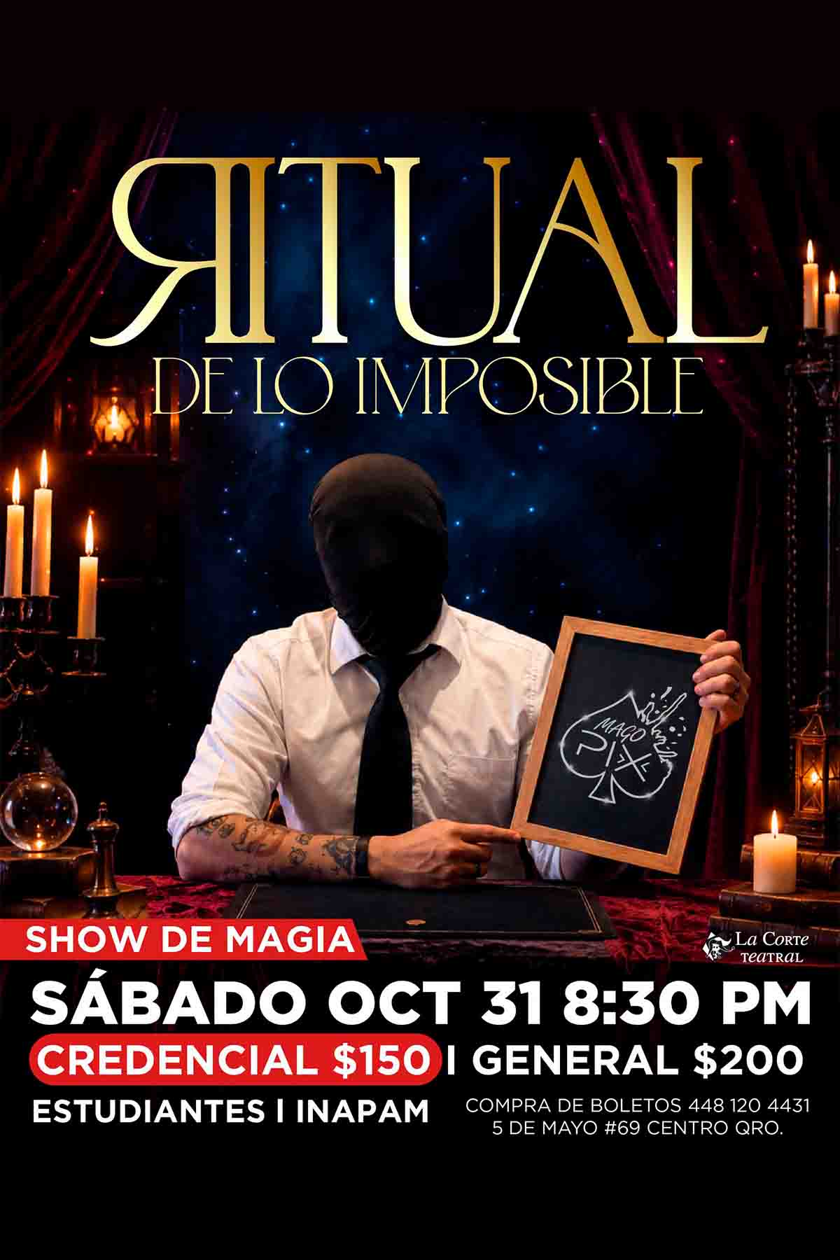 Cartel de la obra Ritual de lo Imposible